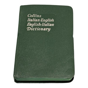 Collins Italian Gem Italian-English Dictionary 1973 Faux Leather Pocket Mini